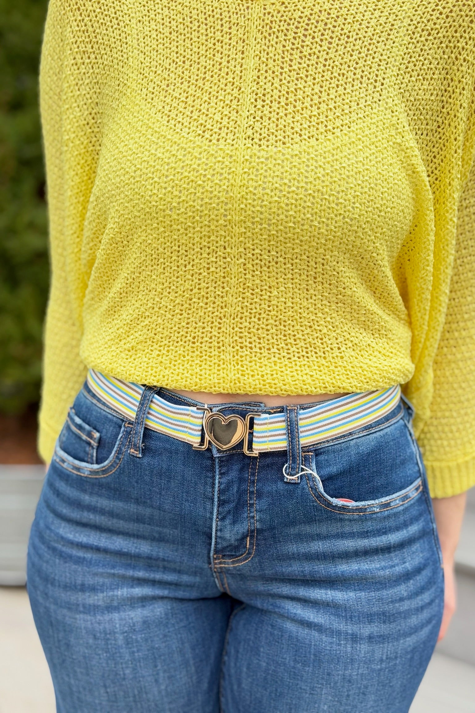 Love Buckle Belt - Apricot