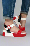Wonder Wedge Sandal - Red