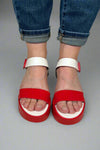 Wonder Wedge Sandal - Red