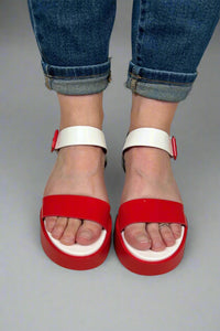 Wonder Wedge Sandal - Red