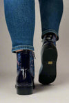 Chelsea Paisley Lace up Bootie - Blue