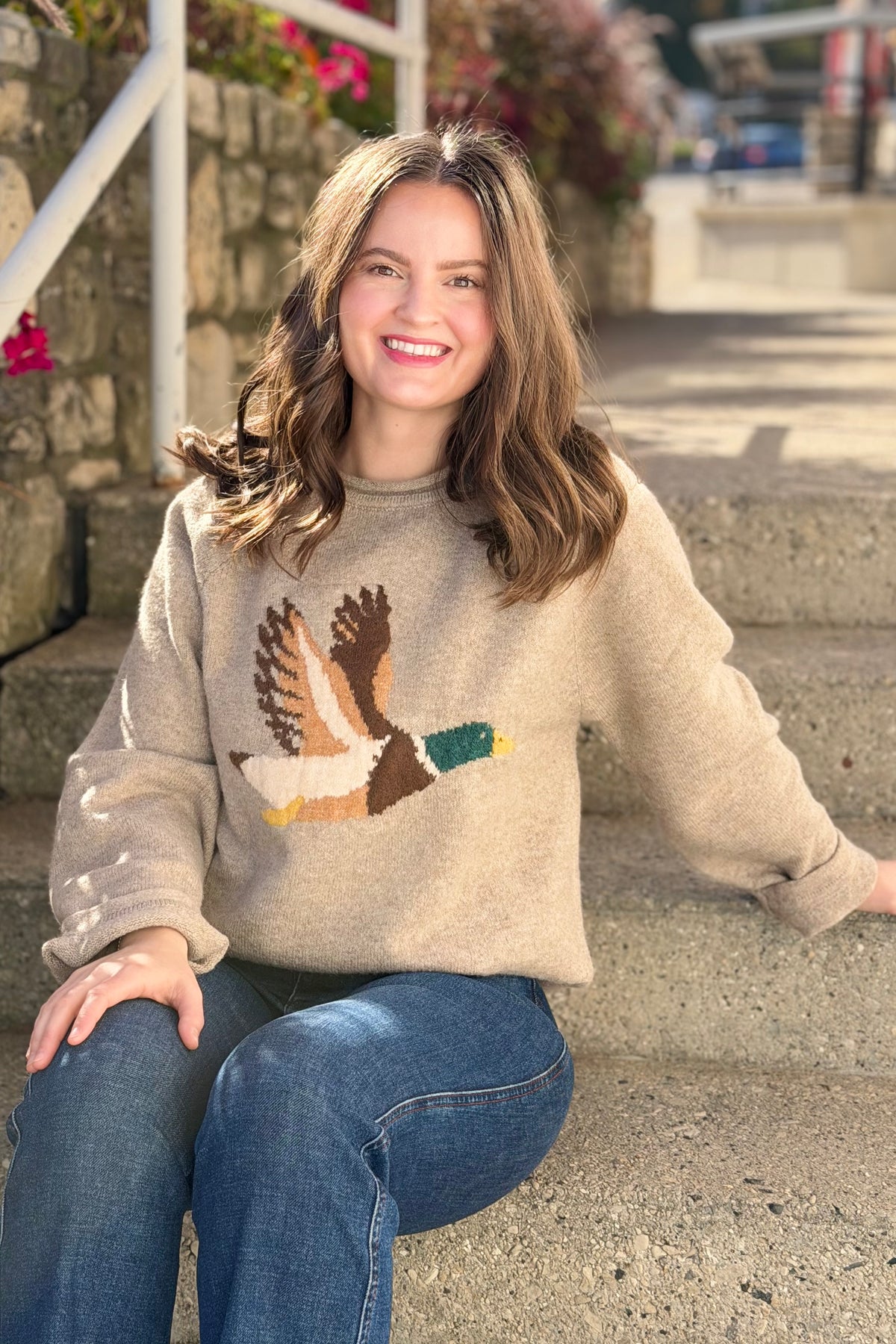 Mallard in Flight Sweater - Mocha