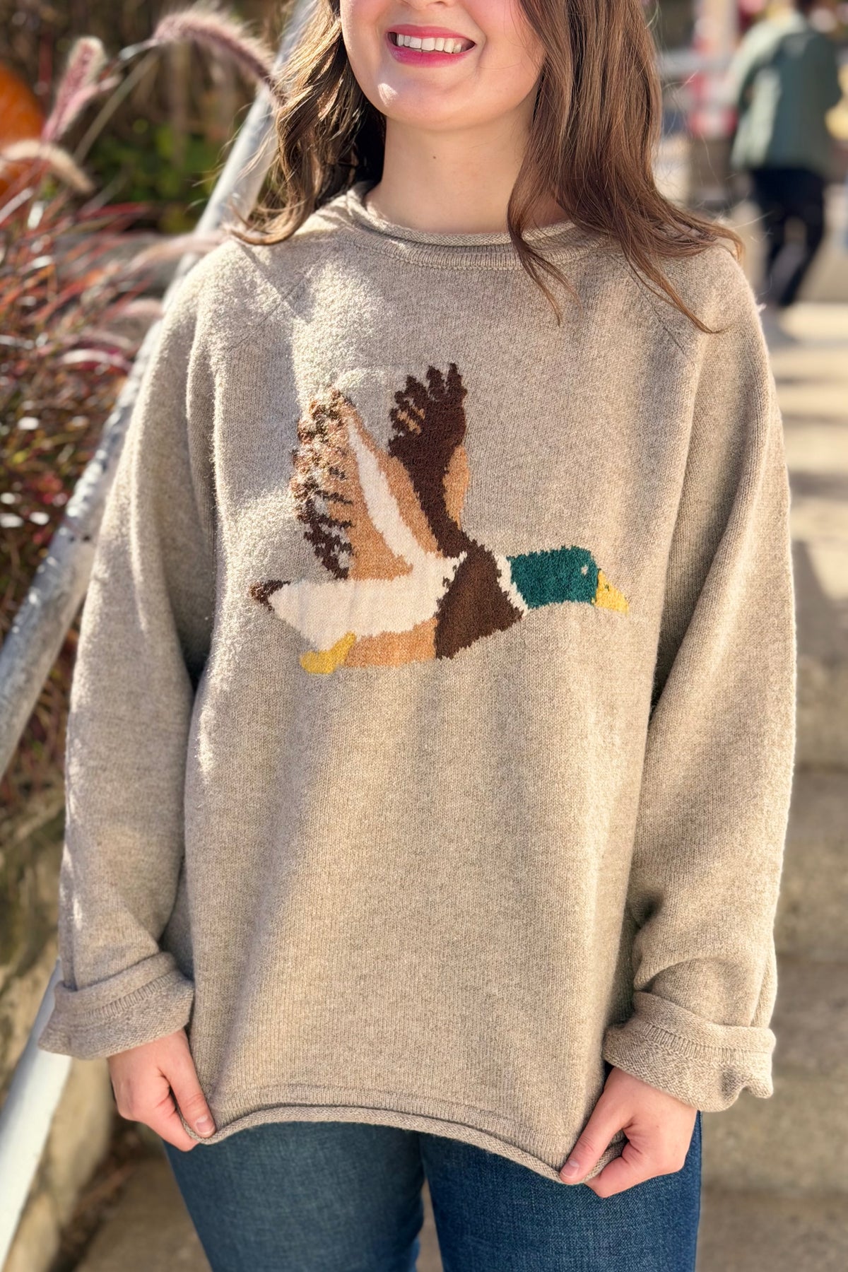 Mallard in Flight Sweater - Mocha