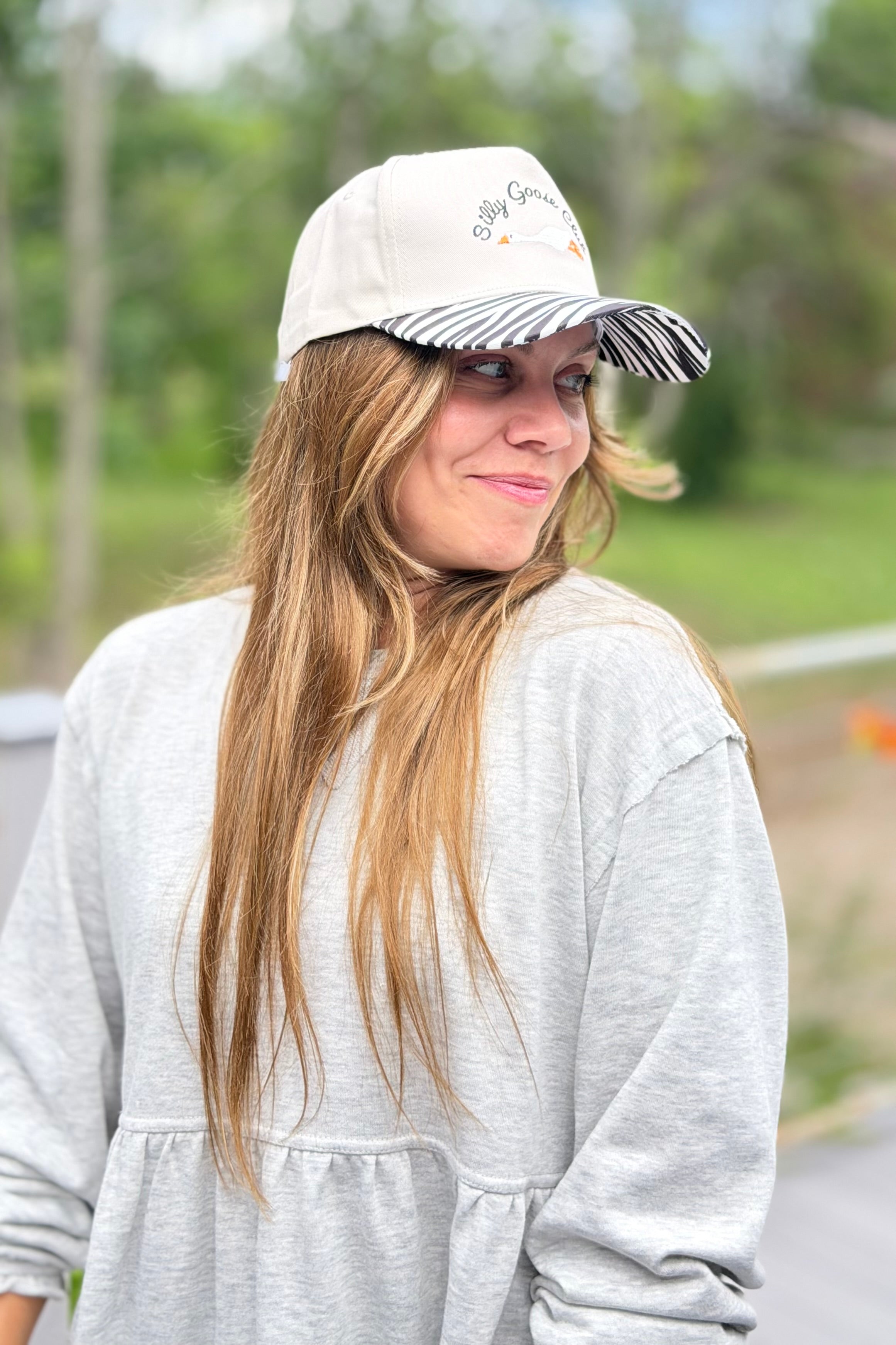 Silly Goose Club Hat - Zebra