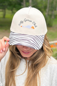 Silly Goose Club Hat - Zebra