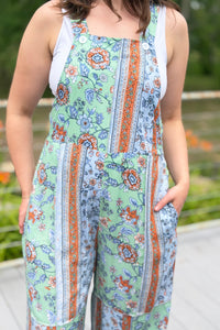 Boho Floral Blossom Patchwork Overall