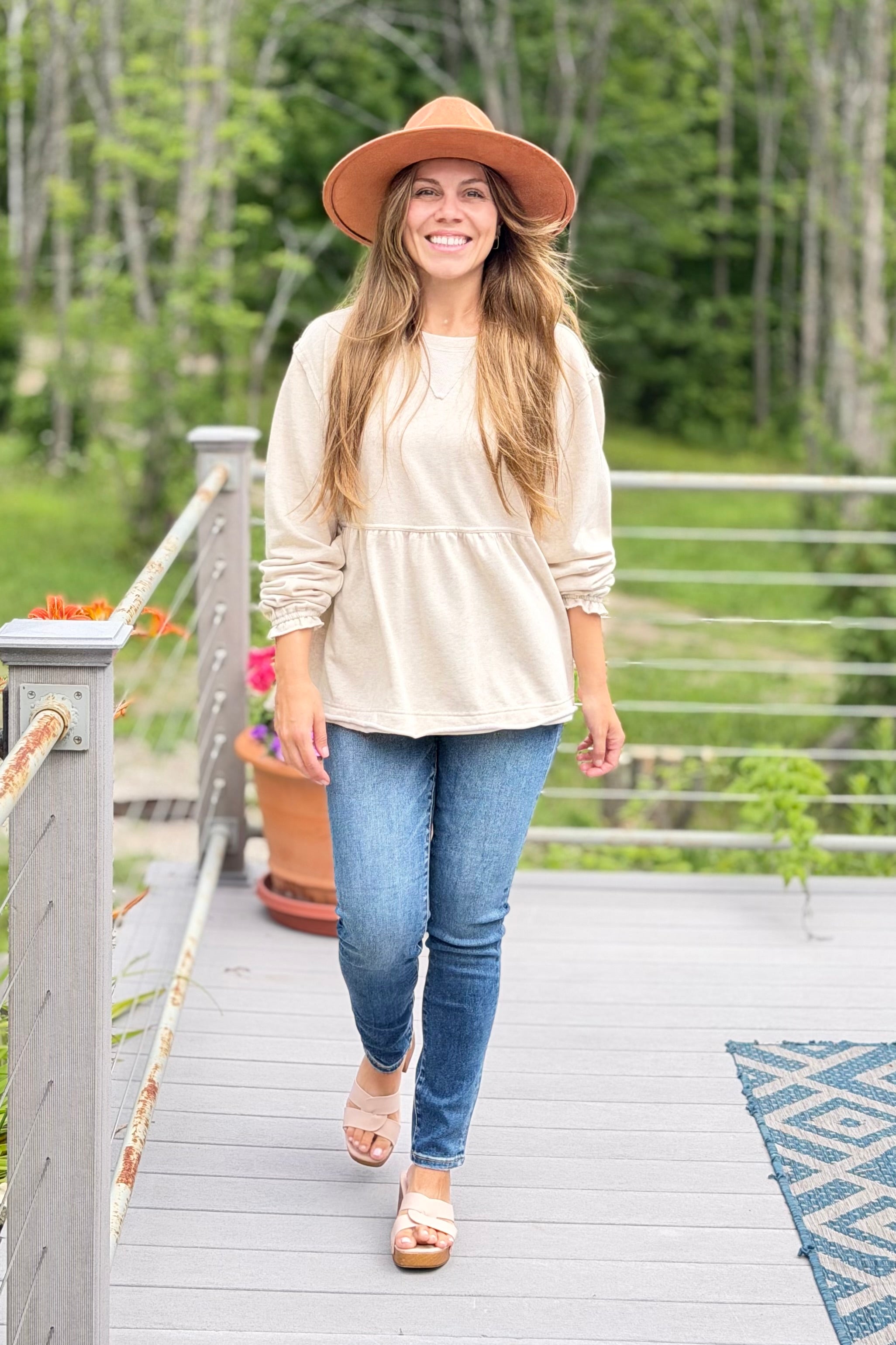 Candy Terry Top - Oatmeal
