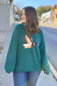 Mallard in Flight Sweater - Forest