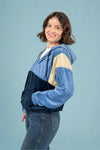 Velvet Retro Track Jacket - Blue