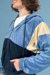 Velvet Retro Track Jacket - Blue