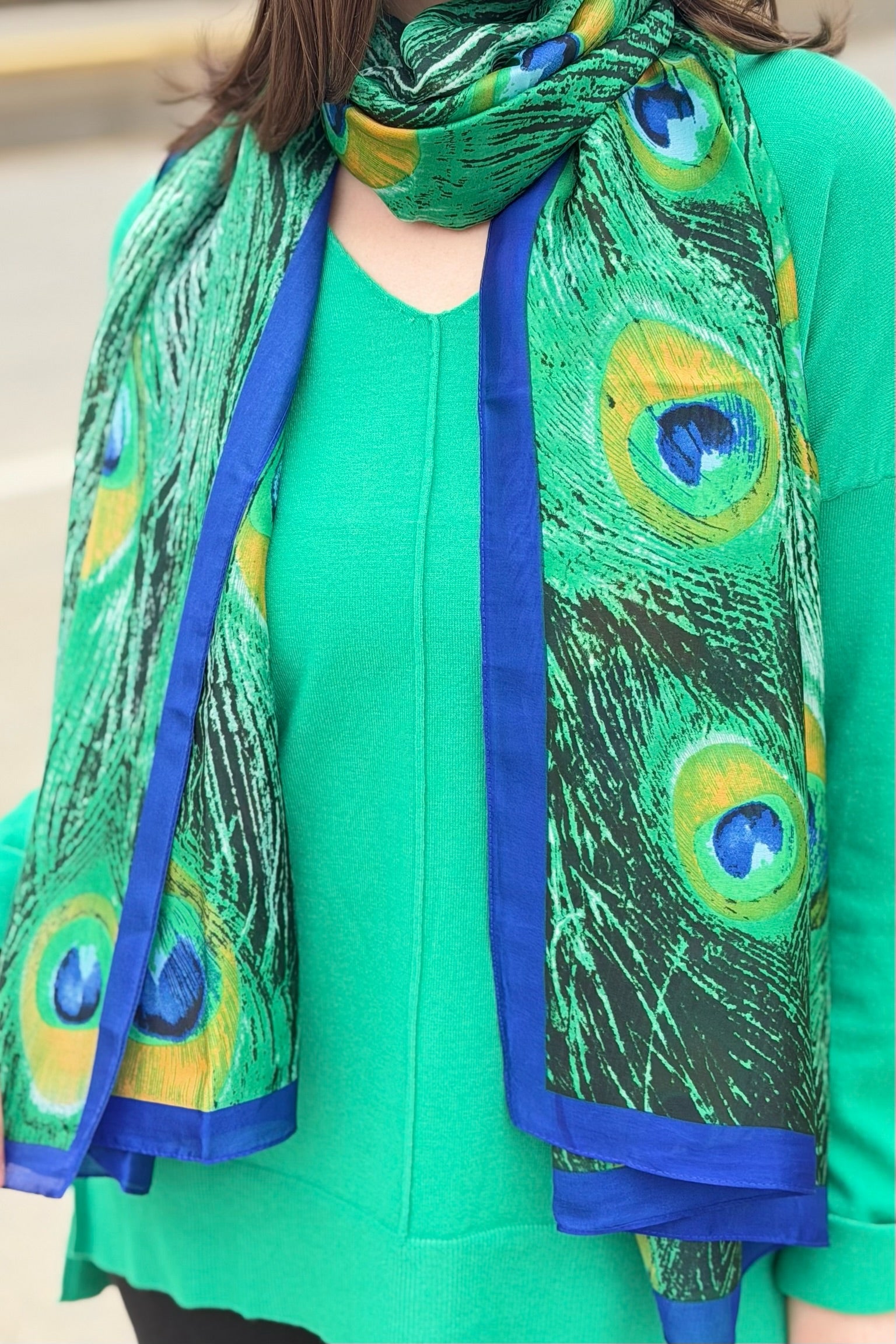Peacock Summer Scarf