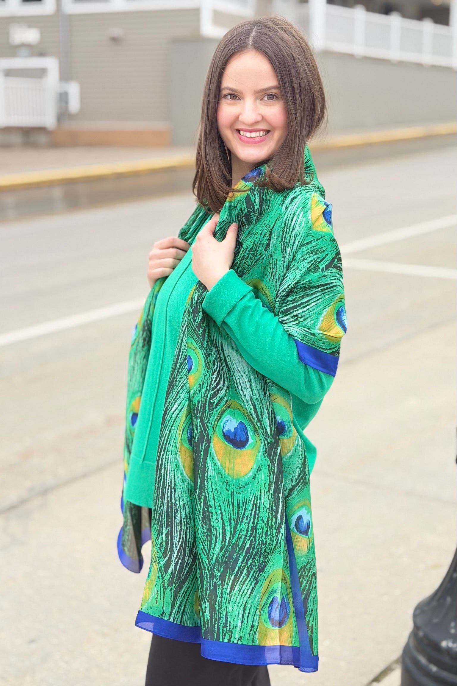 Peacock Summer Scarf