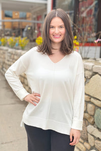 Dreamer Lightweight Knit Top - Snow