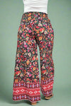 Bohemian Floral Pants Wide Leg