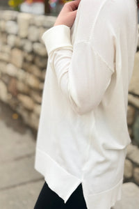 Dreamer Lightweight Knit Top - Snow