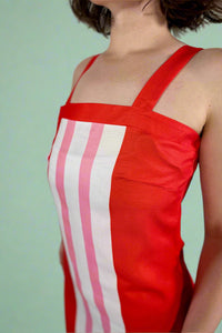 Colorblocked Stripe Resort Slip Dress
