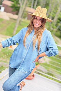 Ottavia Denim Button Down Top