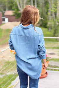 Ottavia Denim Button Down Top
