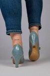 Windy Mary Jane Pump Heels - Blue