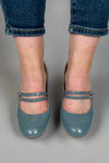 Windy Mary Jane Pump Heels - Blue