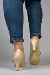 Windy Mary Jane Pump Heels - Nude