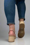Hally Block Heel Sandal - Rose
