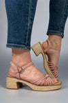 Hally Block Heel Sandal - Rose