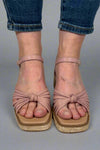 Hally Block Heel Sandal - Rose