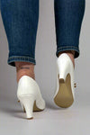 Windy Mary Jane Pump Heels - White