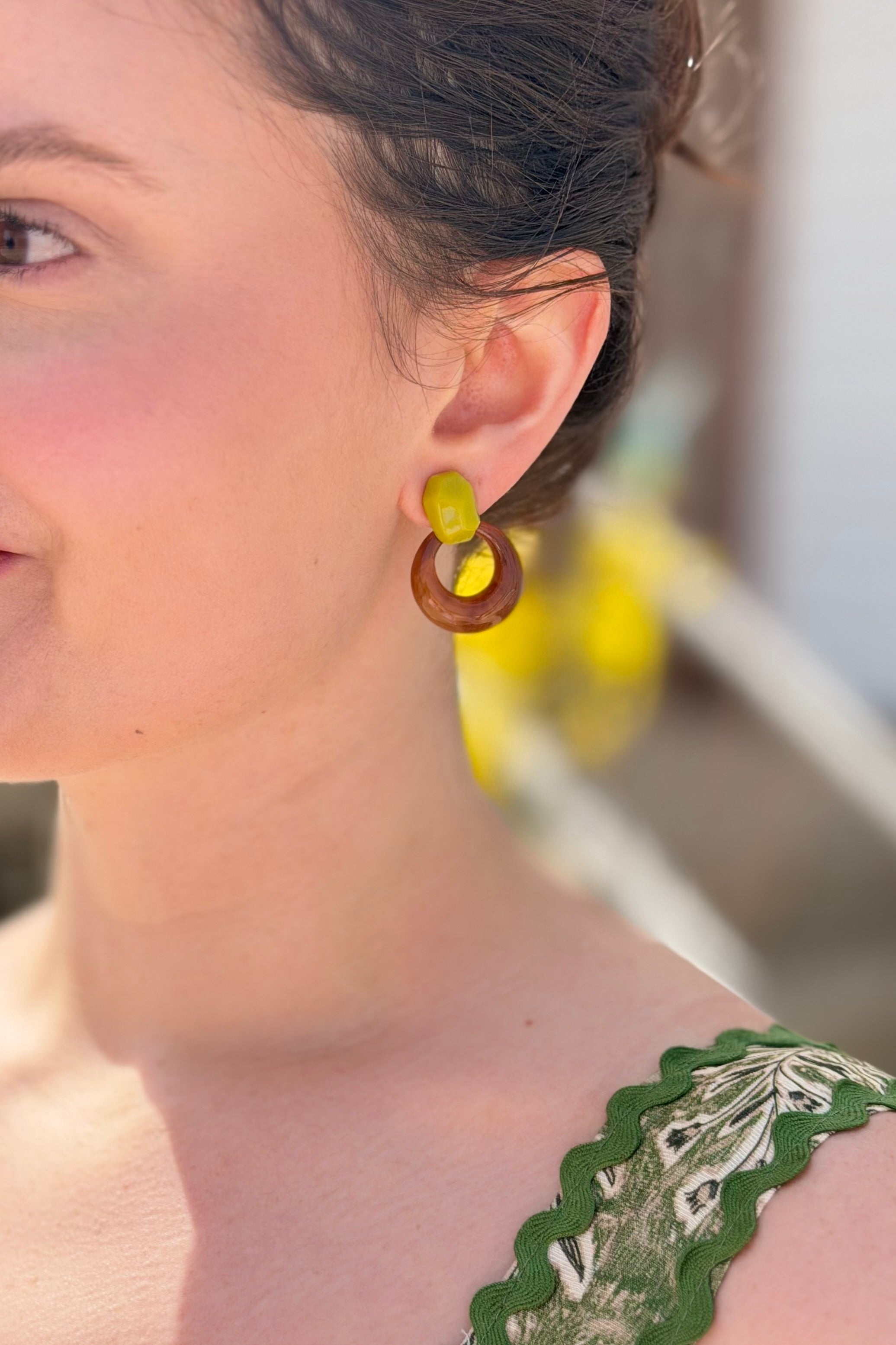 Meilard Style Abstract Geometric Dangle Earrings