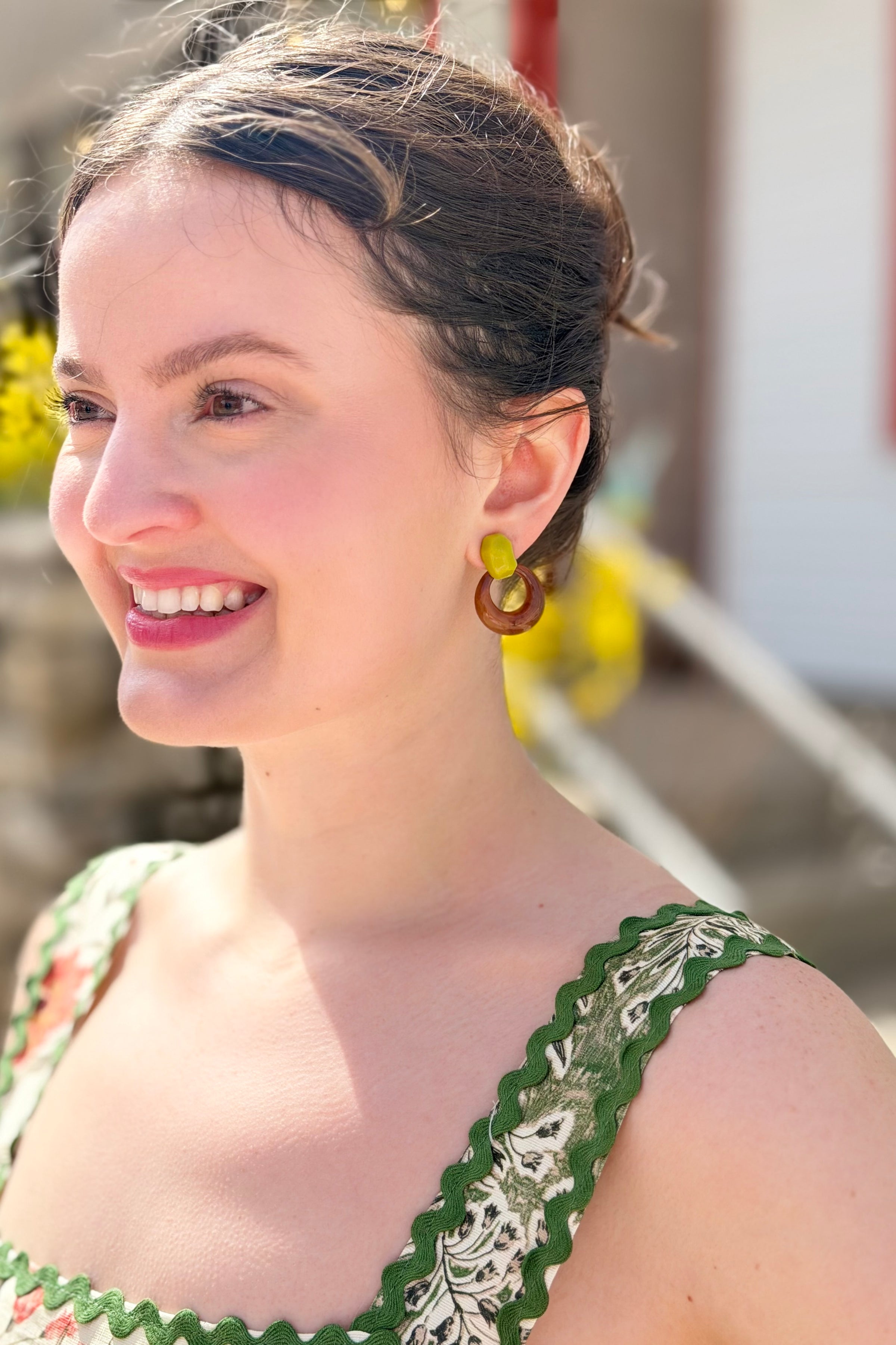 Meilard Style Abstract Geometric Dangle Earrings