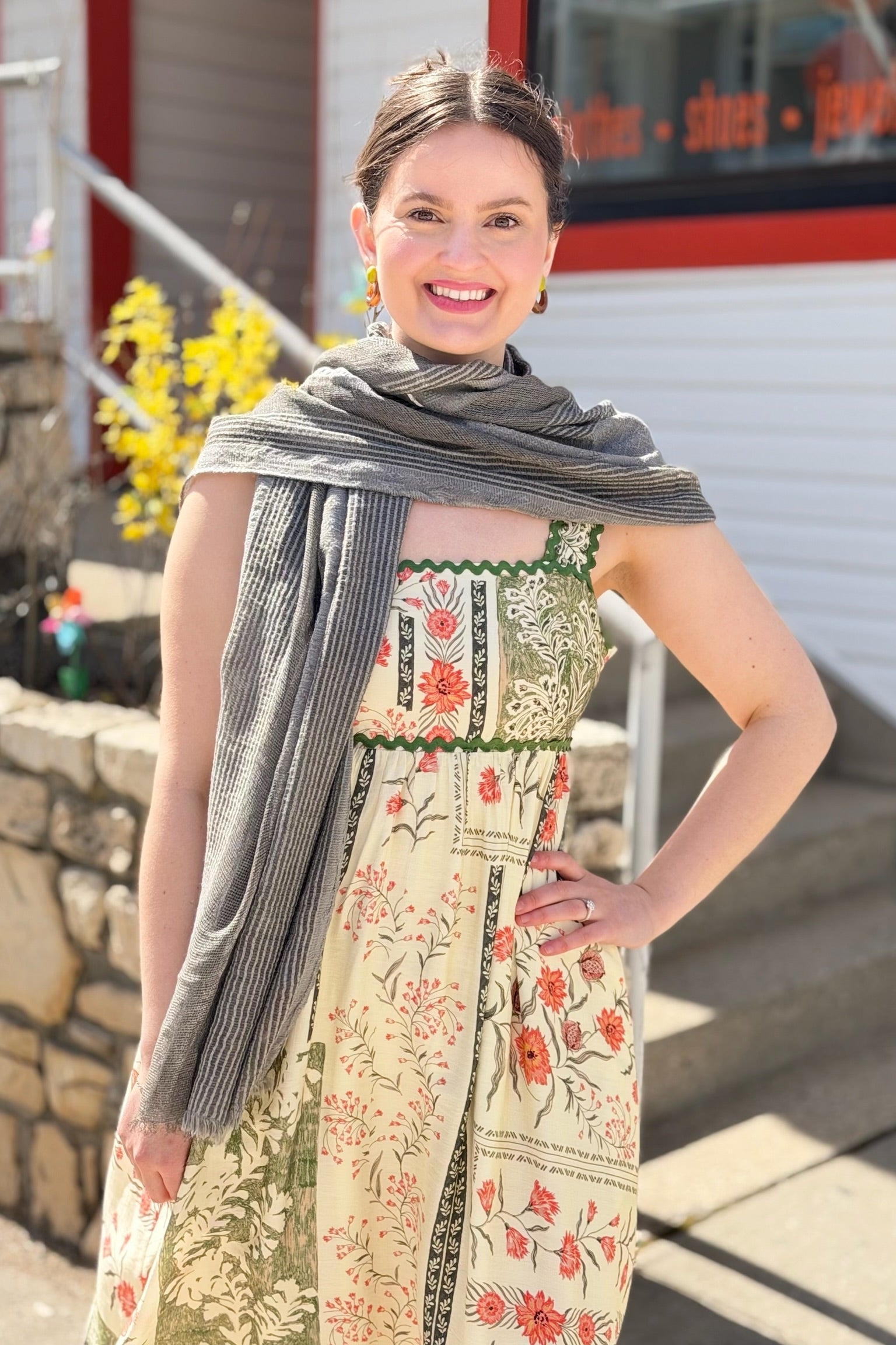 Boho Scarf - Grey