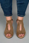 Kedzie Wedge Heel Sandals - Taupe