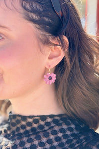 Renaissance Inspired Enamel Flower Stud Earrings