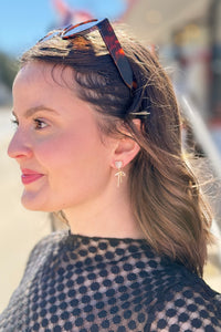 Heart Bow Tassel Earrings