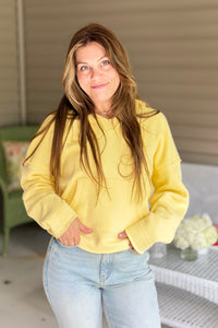 Malibu Cotton Hoodie - Yellow