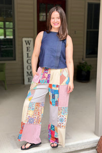 Boho Mandala Patchwork Pants