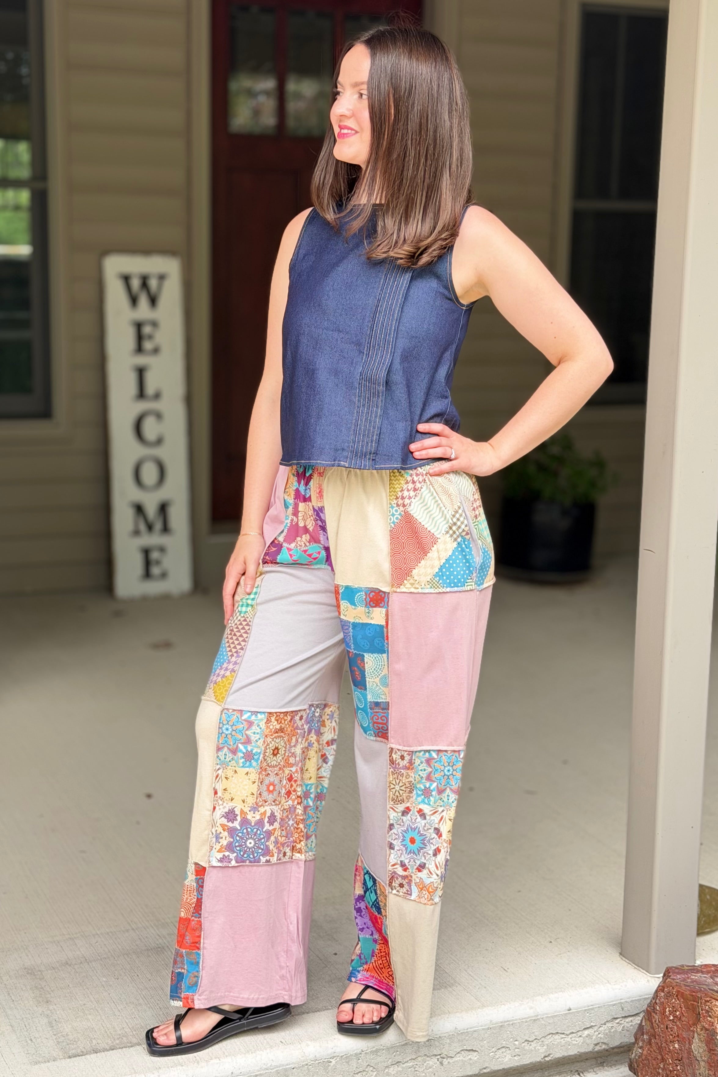 Boho Mandala Patchwork Pants