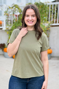Mali Tee Raw Hem - Olive