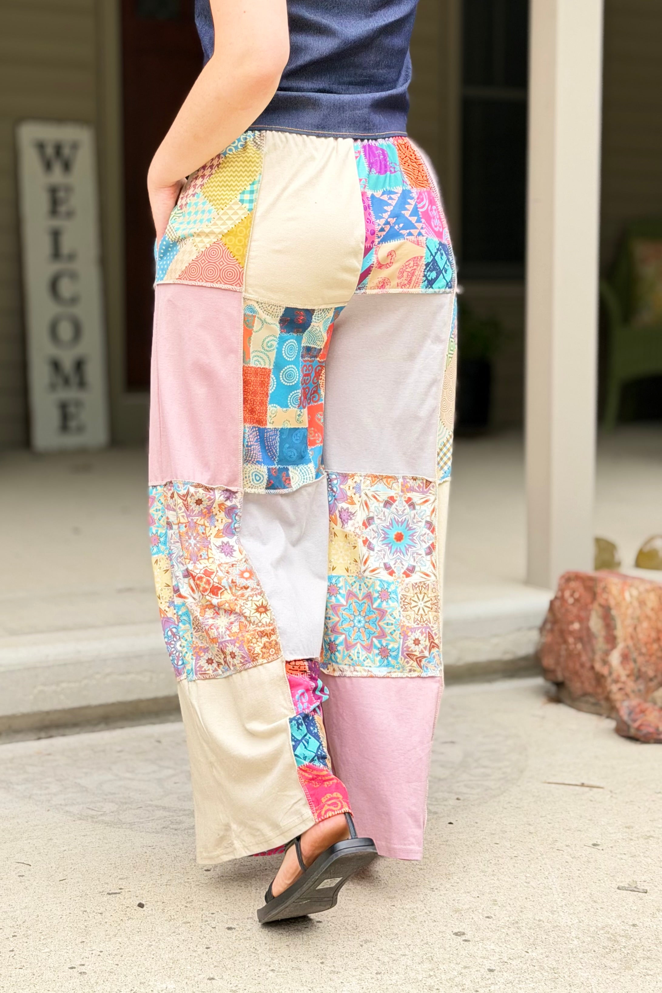 Boho Mandala Patchwork Pants