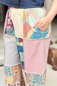 Boho Mandala Patchwork Pants