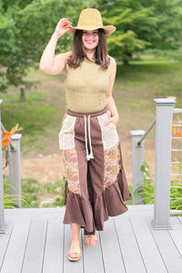 Straw Braided Sun Cowboy Hat - Khaki