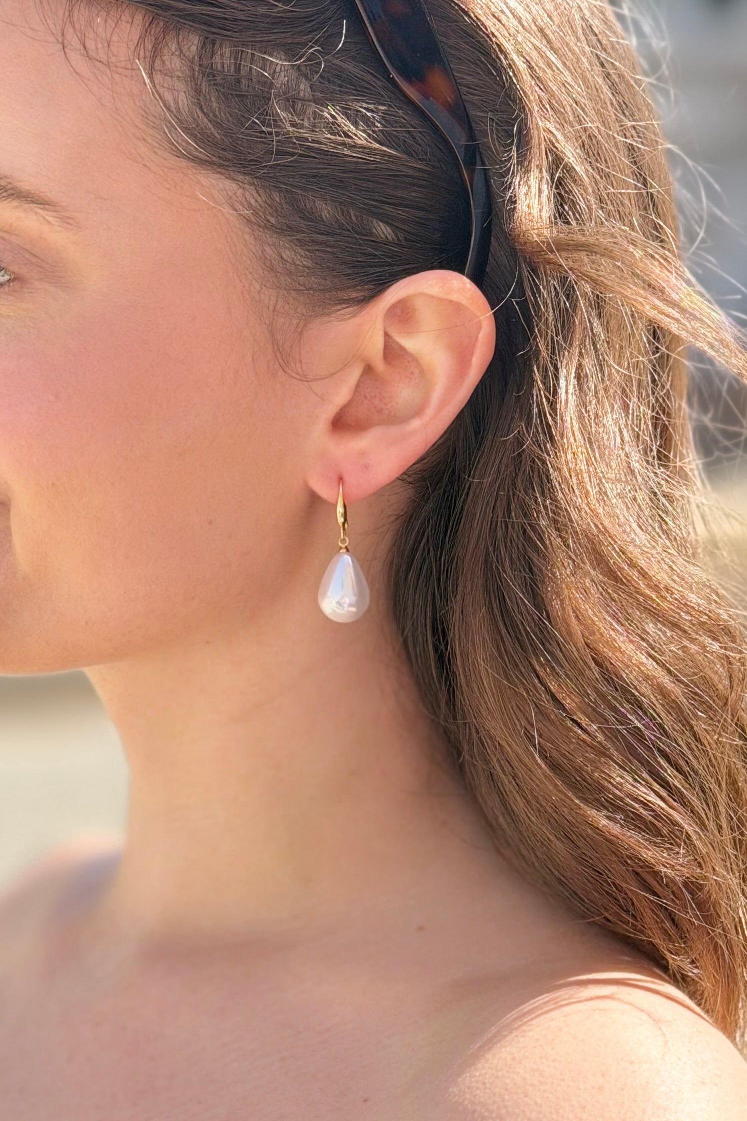 Baroque Pearl Water Drop Earrings