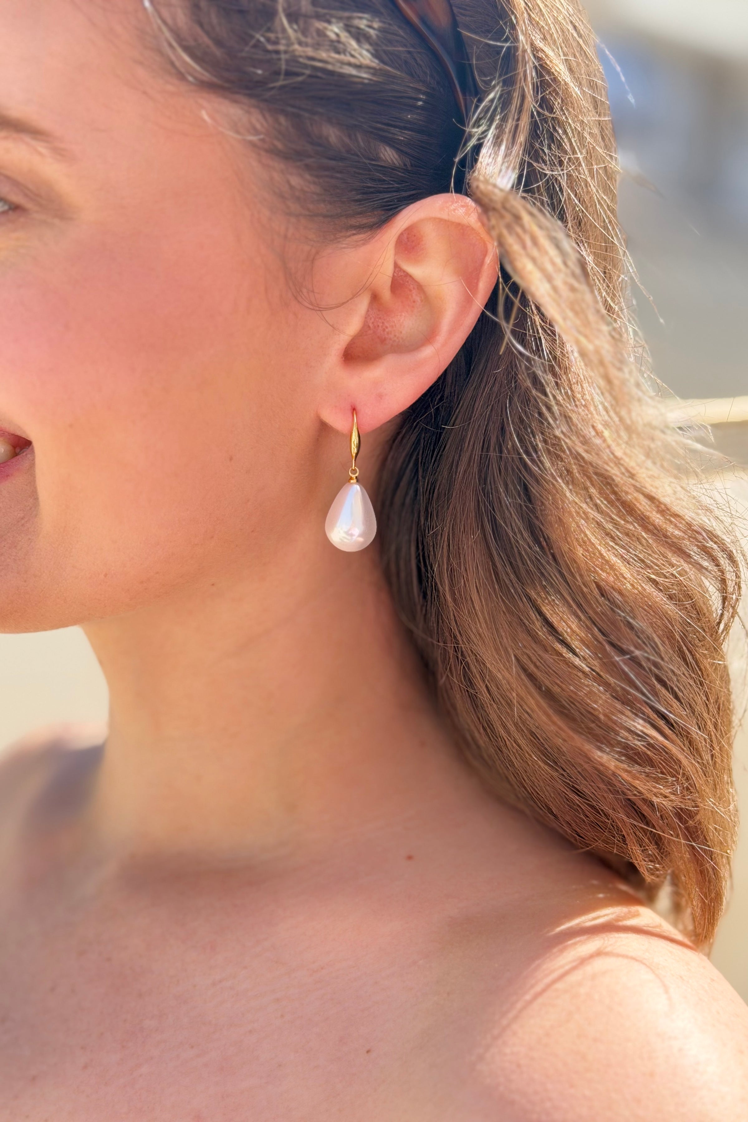 Baroque Pearl Water Drop Earrings