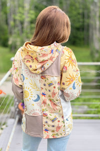 Zip Up Hoodie - Whimsical Print
