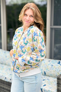 Zip Up Hoodie - Desert Cactus