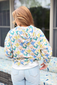 Zip Up Hoodie - Desert Cactus