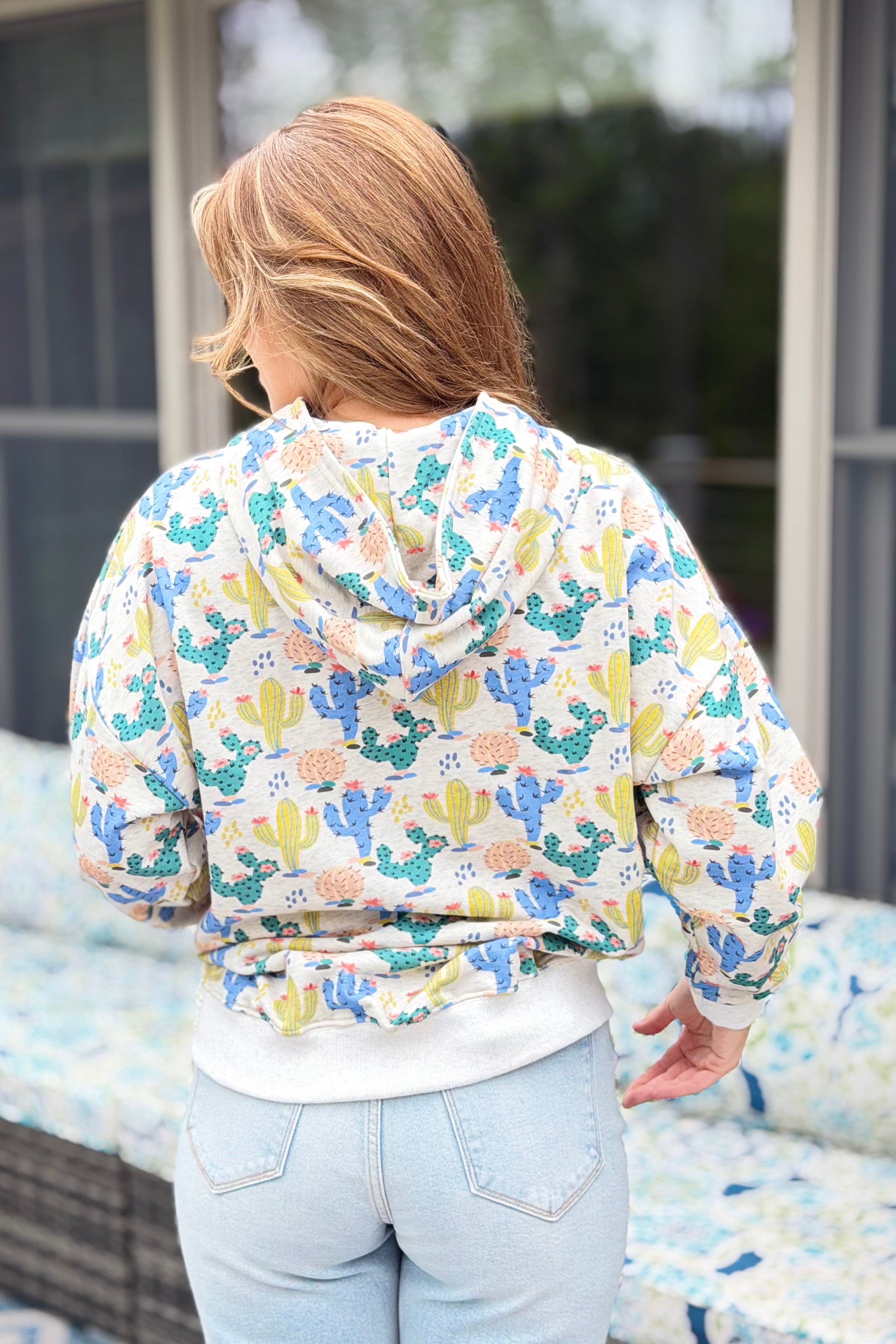 Zip Up Hoodie - Desert Cactus