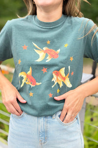 Goldfish Star T-Shirt - Spruce
