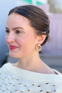 Vintage Inspired Geometric Knot Stud Earrings